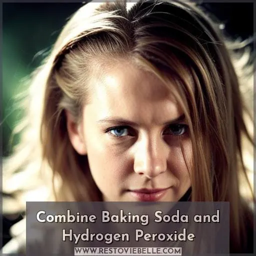 Combine Baking Soda and Hydrogen Peroxide