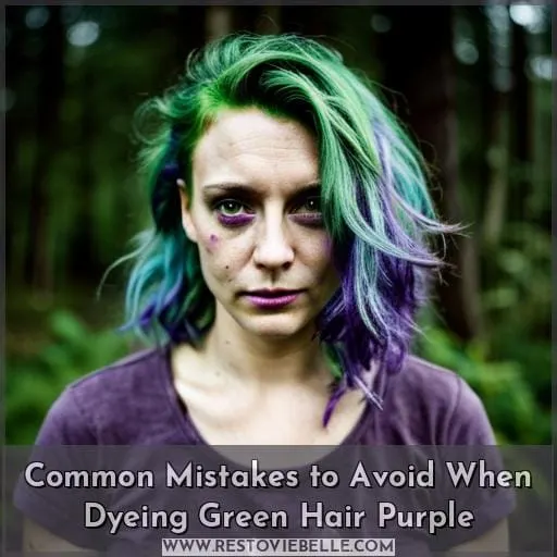 Common Mistakes to Avoid When Dyeing Green Hair Purple