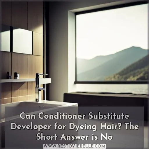 conditioner instead of developer