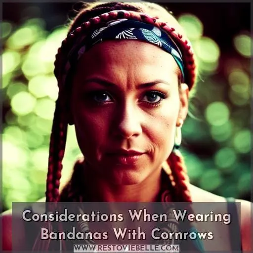 Considerations When Wearing Bandanas With Cornrows