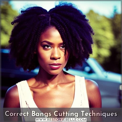 Correct Bangs Cutting Techniques