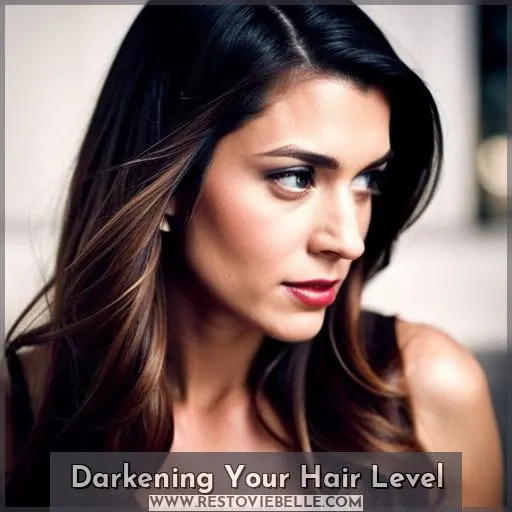 Darkening Your Hair Level