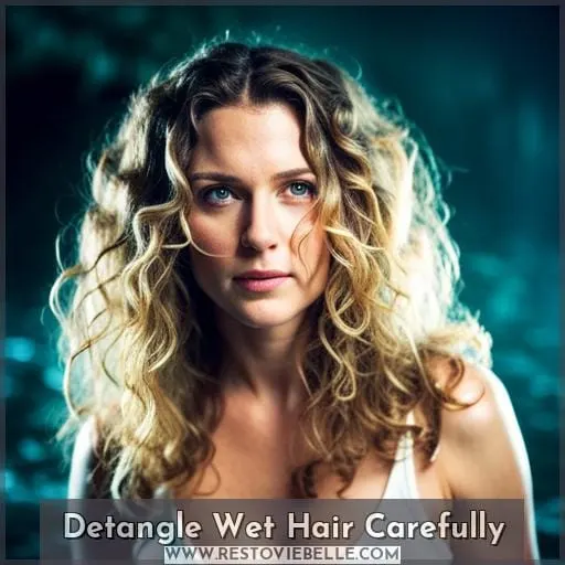Detangle Wet Hair Carefully