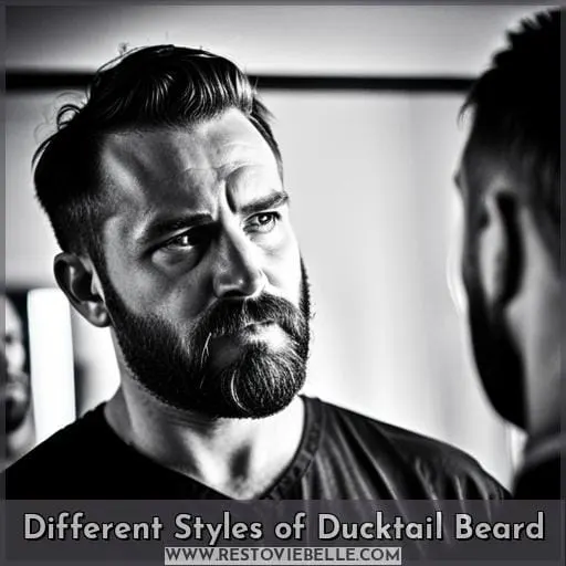 Different Styles of Ducktail Beard