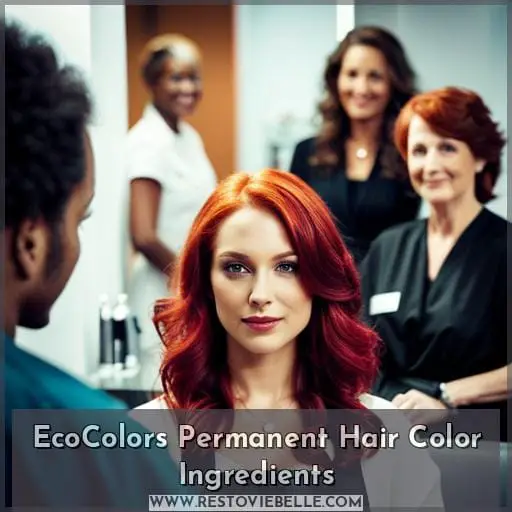 EcoColors Permanent Hair Color Ingredients