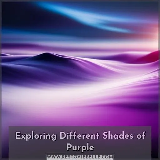 Exploring Different Shades of Purple