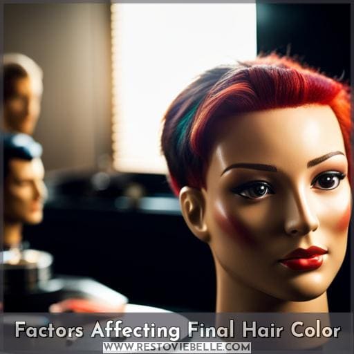 Factors Affecting Final Hair Color
