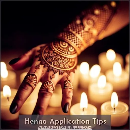 Henna Application Tips