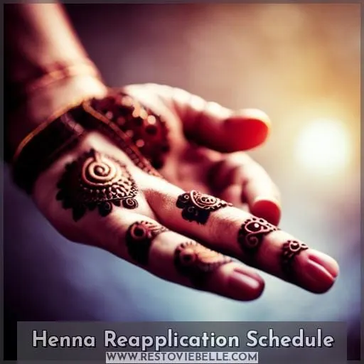 Henna Reapplication Schedule