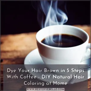 how do i dye my hair brown with coffee