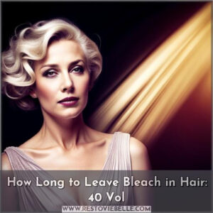 how long to leave bleach in hair 40 vol
