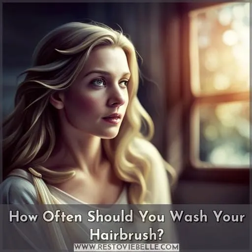 how often should i wash my hair brush
