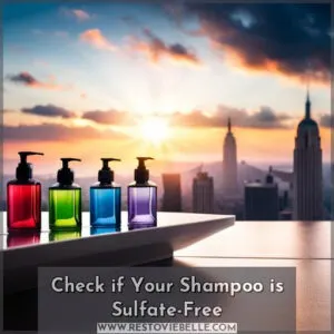 how to check if shampoo is sulfate free