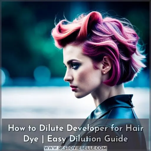 how to dilute developer for hair dye