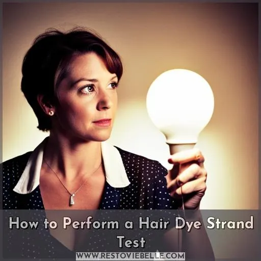 how to do a hair dye strand test at home