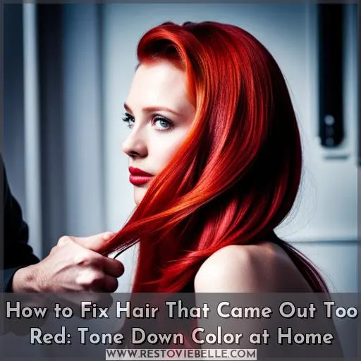 how to fix hair color that is too red