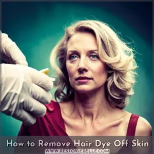 how to get hair dye off skin