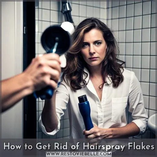 how to get rid of hairspray flakes