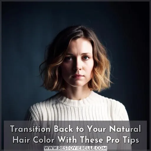 how to go back to your natural hair color