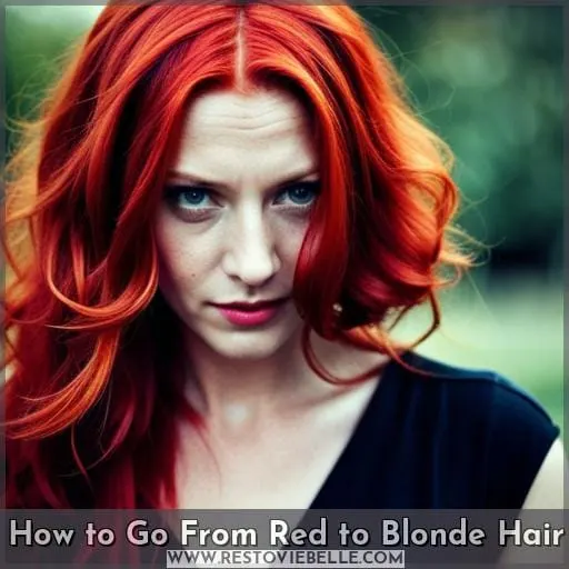 How to Go From Red to Blonde Hair