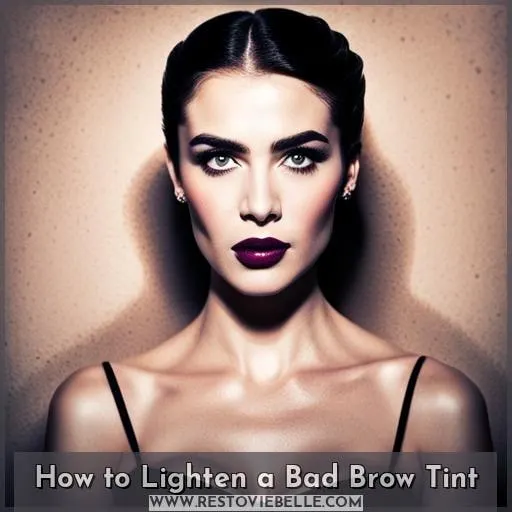 How to Lighten a Bad Brow Tint