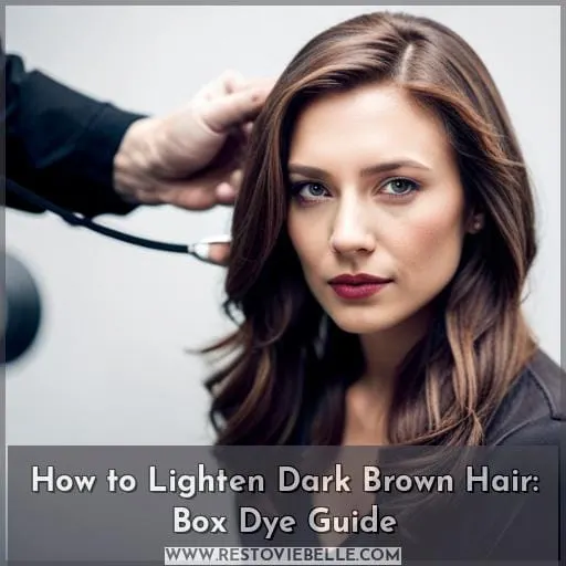 how to lighten dark brown hair with box dye