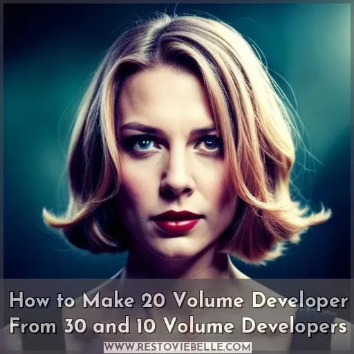 How to Make 20 Volume Developer From 30 and 10 Volume Developers