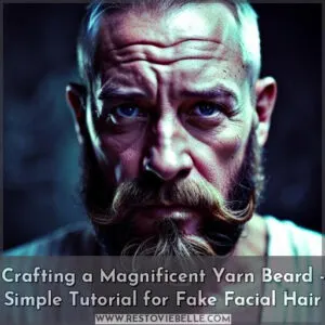 how to make a fake beard with yarn