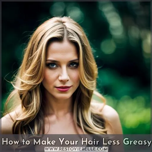 how to make your hair look less greasy
