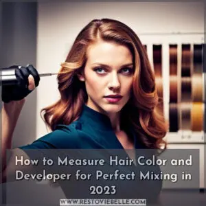 how to measure hair color and developer