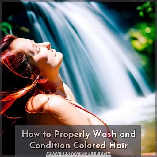 How to Properly Wash and Condition Colored Hair