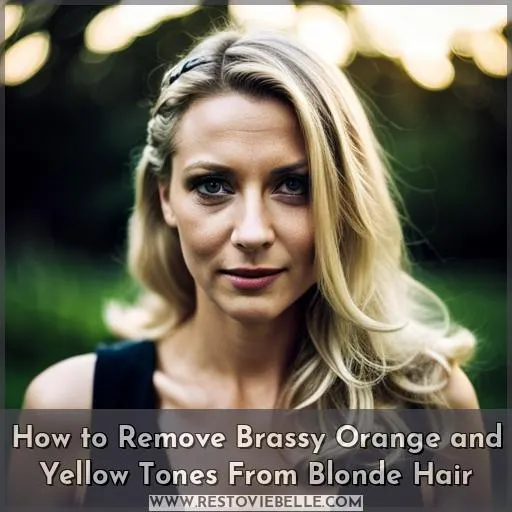 how to remove brassy tones from blonde hair