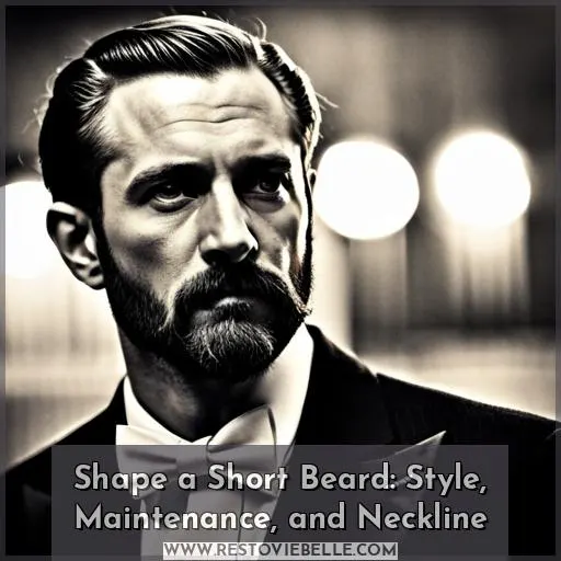 how to shape a short beard