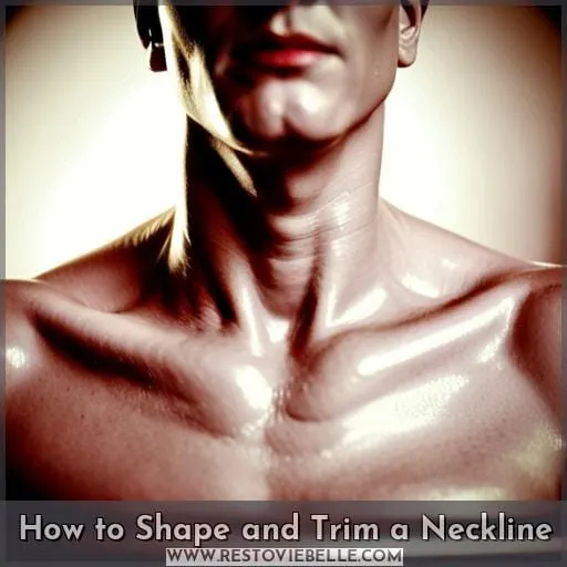 how to shave a neck line