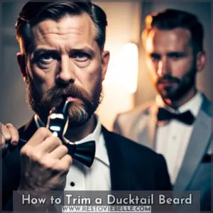 how to trim ducktail beard