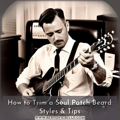 how to trim soul patch with beard