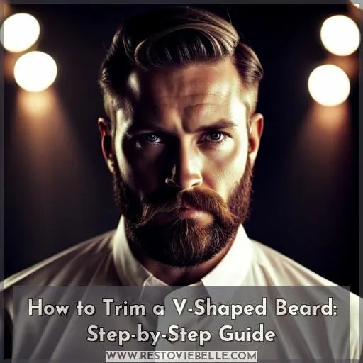 how to trim v shaped beard