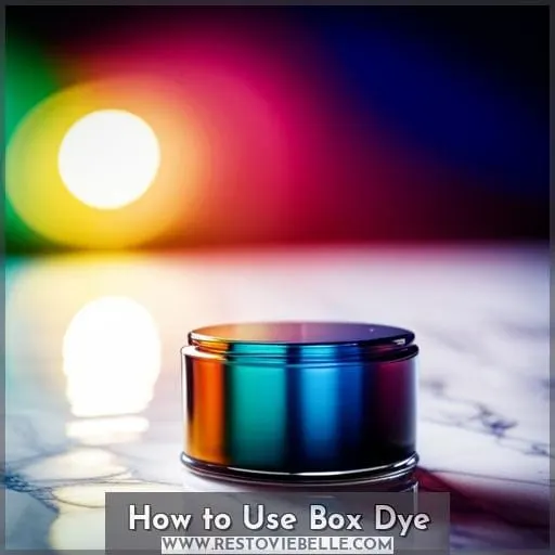 How to Use Box Dye