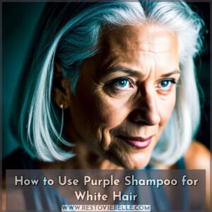 how to use purple shampoo to get white hair