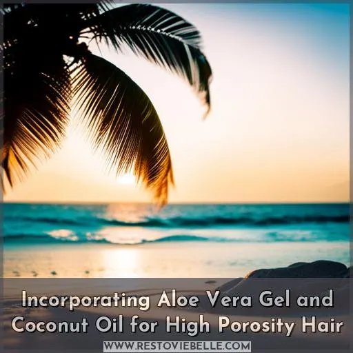 Incorporating Aloe Vera Gel and Coconut Oil for High Porosity Hair