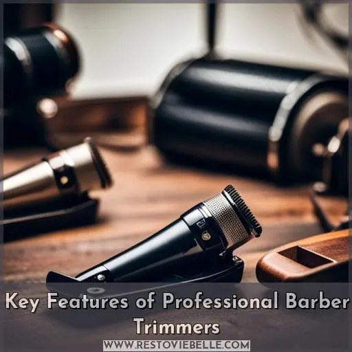 Key Features of Professional Barber Trimmers
