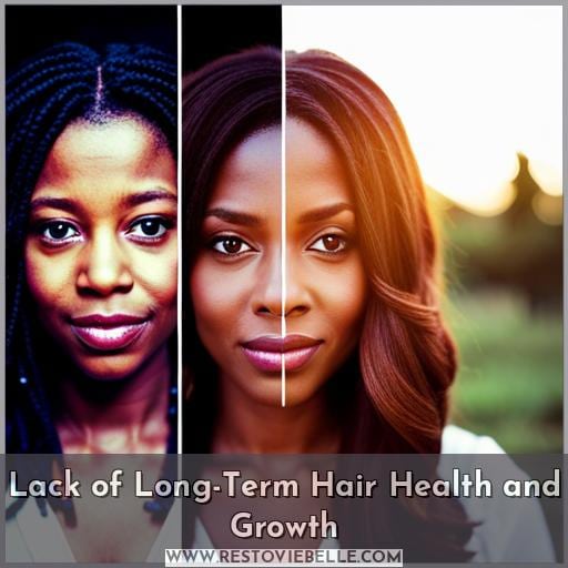 Lack of Long-Term Hair Health and Growth