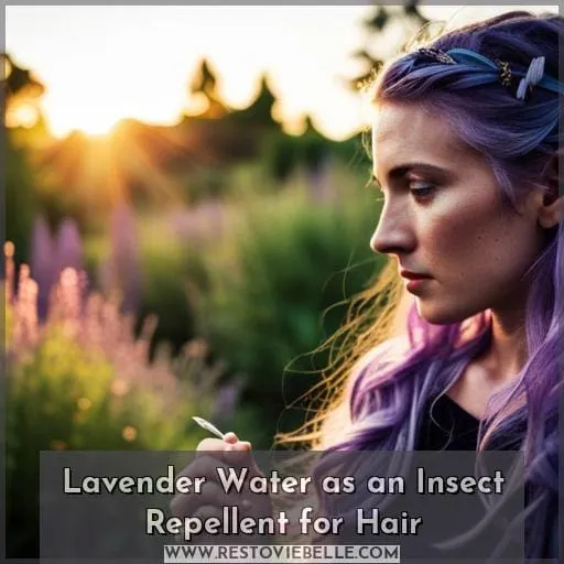 Lavender Water as an Insect Repellent for Hair