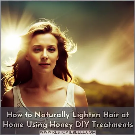 lighten hair with honey