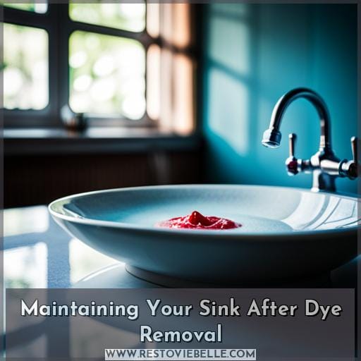 Maintaining Your Sink After Dye Removal