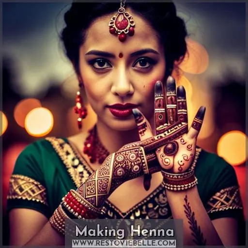 Making Henna