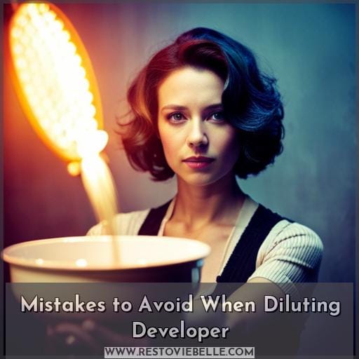 Mistakes to Avoid When Diluting Developer