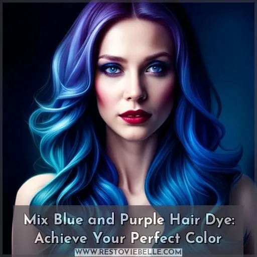 mix blue and purple hair dye