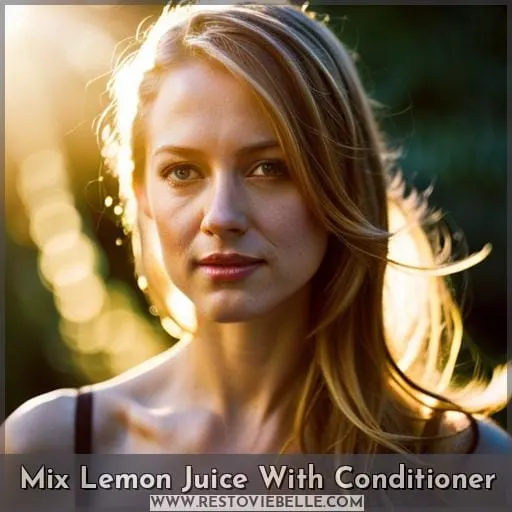 Mix Lemon Juice With Conditioner