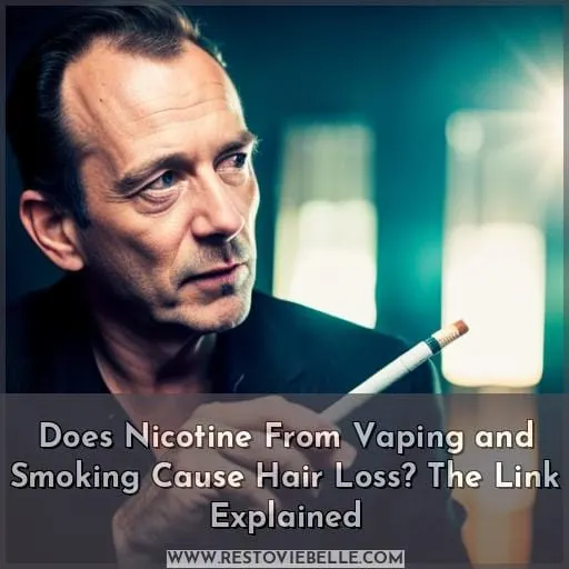 nicotine cause hair loss